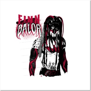 Finn Balor Black And Red Posters and Art